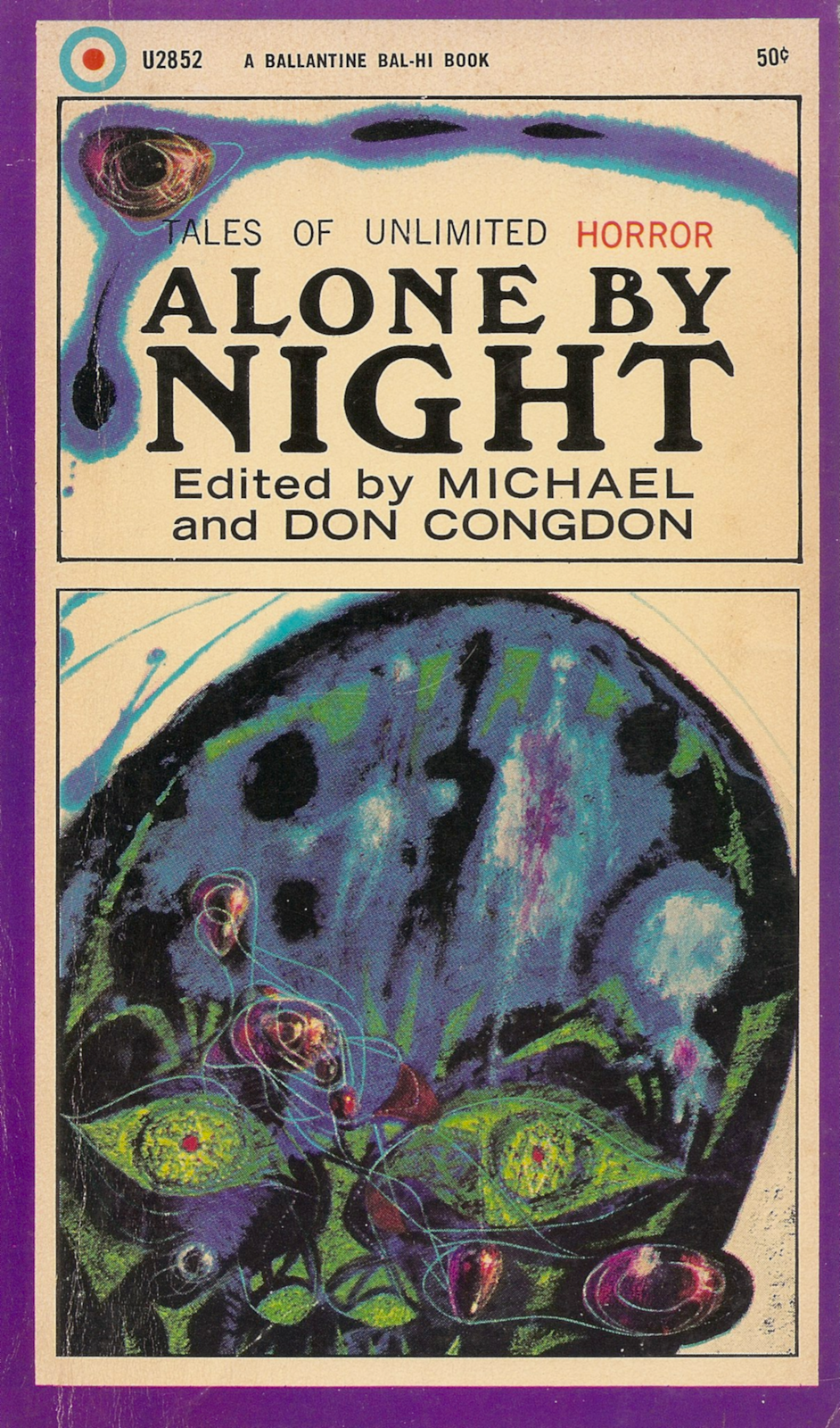 Richard M. Powers's Covers Art Alone by Night, cover art by Richard Powers