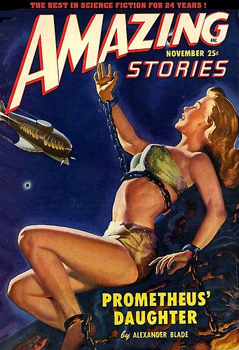 Ed Valigursky Amazing Stories Covers Art Arnold Kohn, Amazing Stories 49-11.