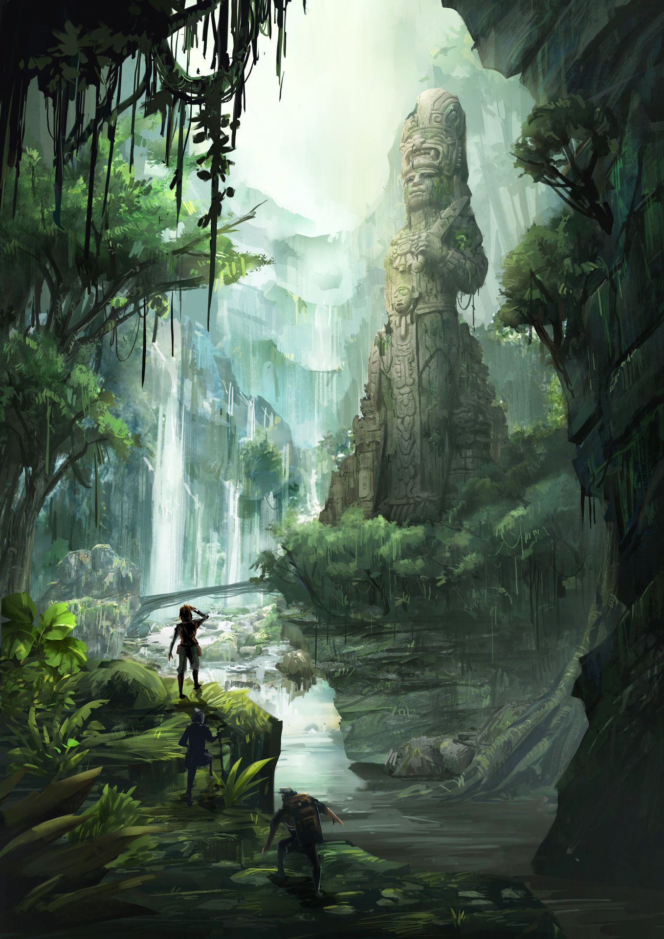 ArtStation - Mayan Jungle, TJ Foo