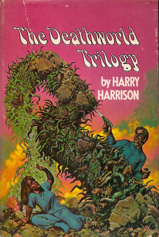 Art by Richard Corben for The Deathworld Trilogy by Harry Harrison