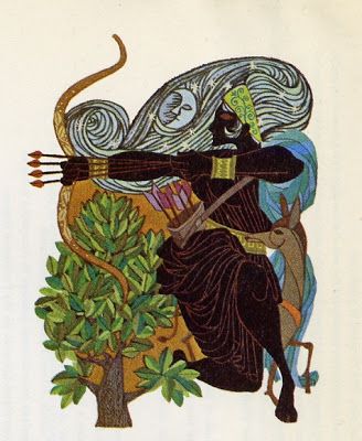 Leo and Diane Dillon's visual Art Artemis by Leo and Diane Dillon