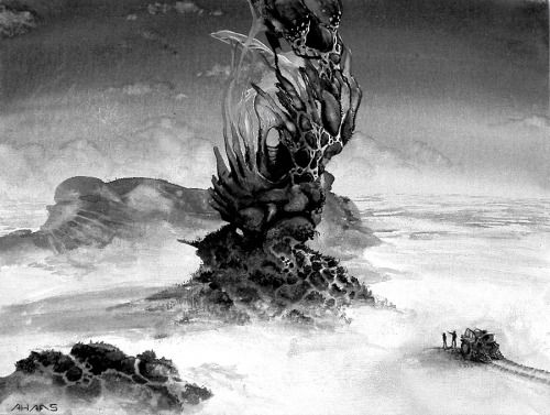 Arthur Haas's Visionary Art Arthur Haas, Lonesome Tree.