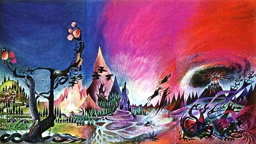 Barbara Remington, Lord of the Rings boxed set cover, 1972.