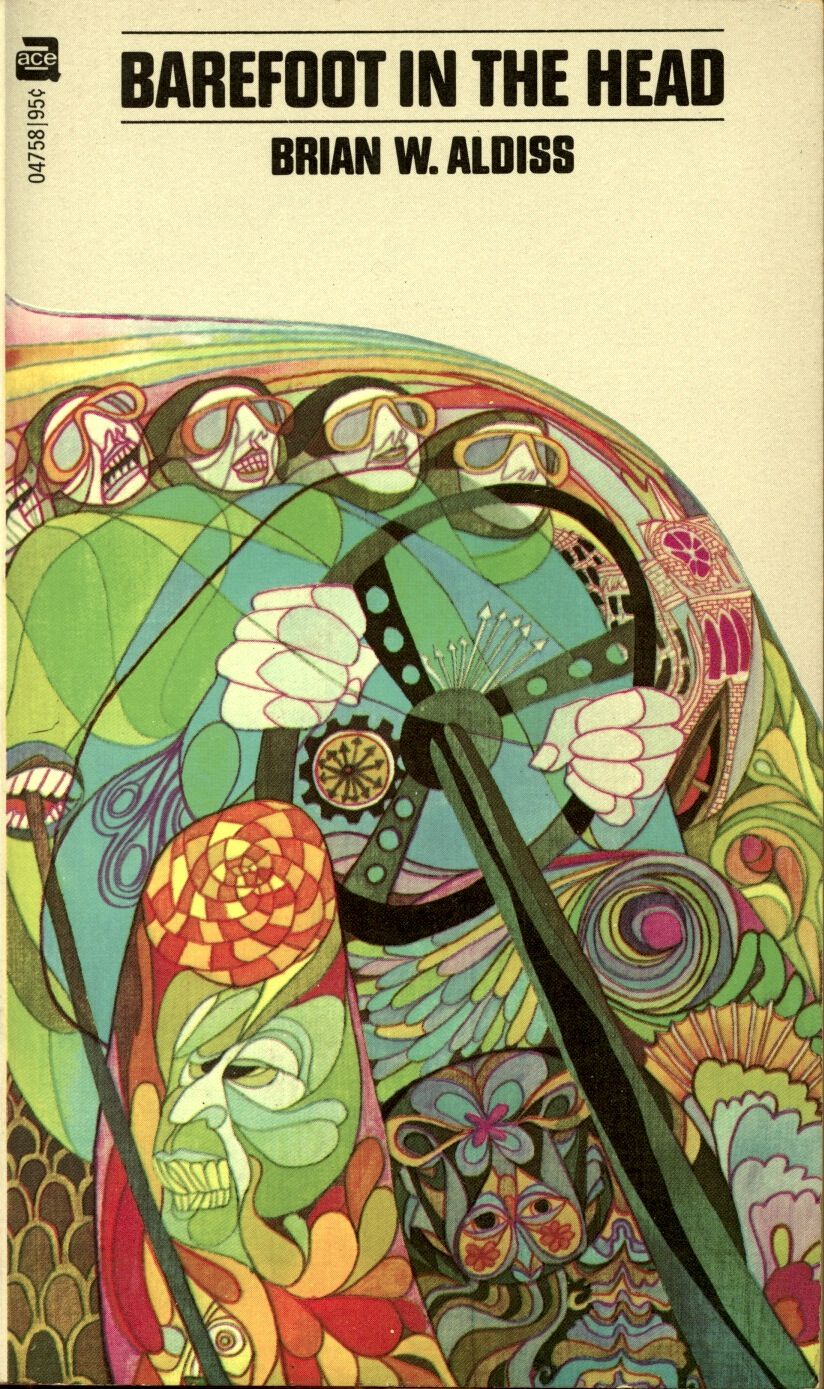 Leo and Diane Dillon's Covers Art Barefoot in the Head (1972) cover by Leo and Diane Dillon