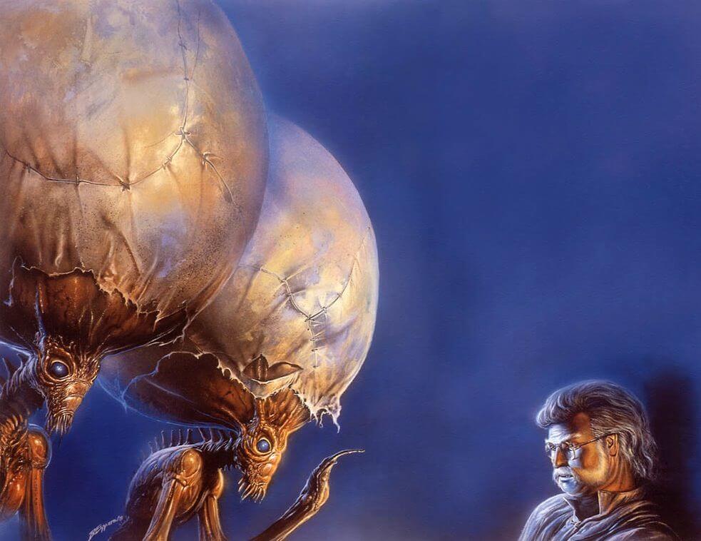 Bob Eggleton's visual Art Bob Eggleton. These balloon-heads must have incredible neck muscles!