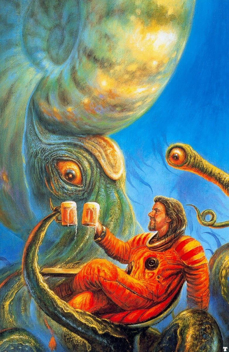Bob Eggleton's visual Art Bob Eggleton - A Pint with a Mollusc ”