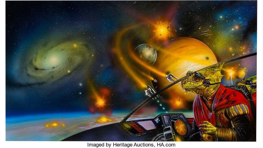 Bob Eggleton's visual Art Bob Eggleton, Laser Lords CD video game cover.