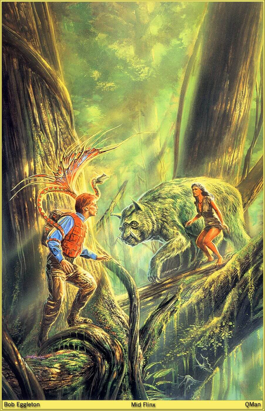 Bob Eggleton's visual Art Bob Eggleton, Mid-Flinx by Alan Dean Foster 1995.