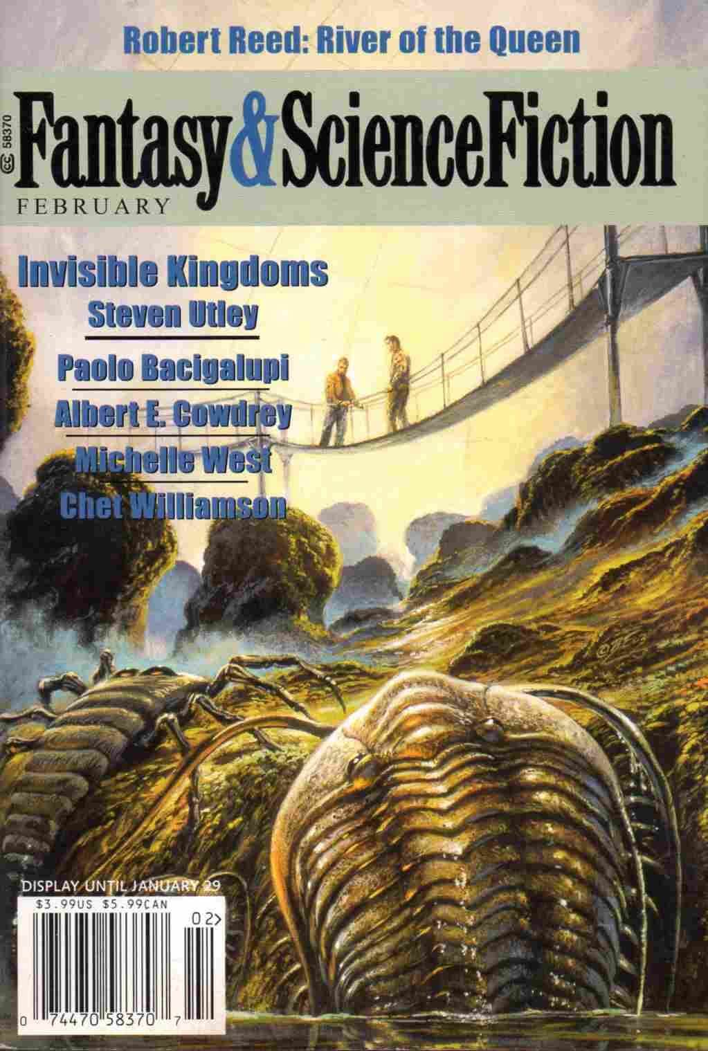 Bob Eggleton's visual Art Bob Eggleton, S&SF 2004-02, Invisible Kingdoms, trilobite and sea scorpion!