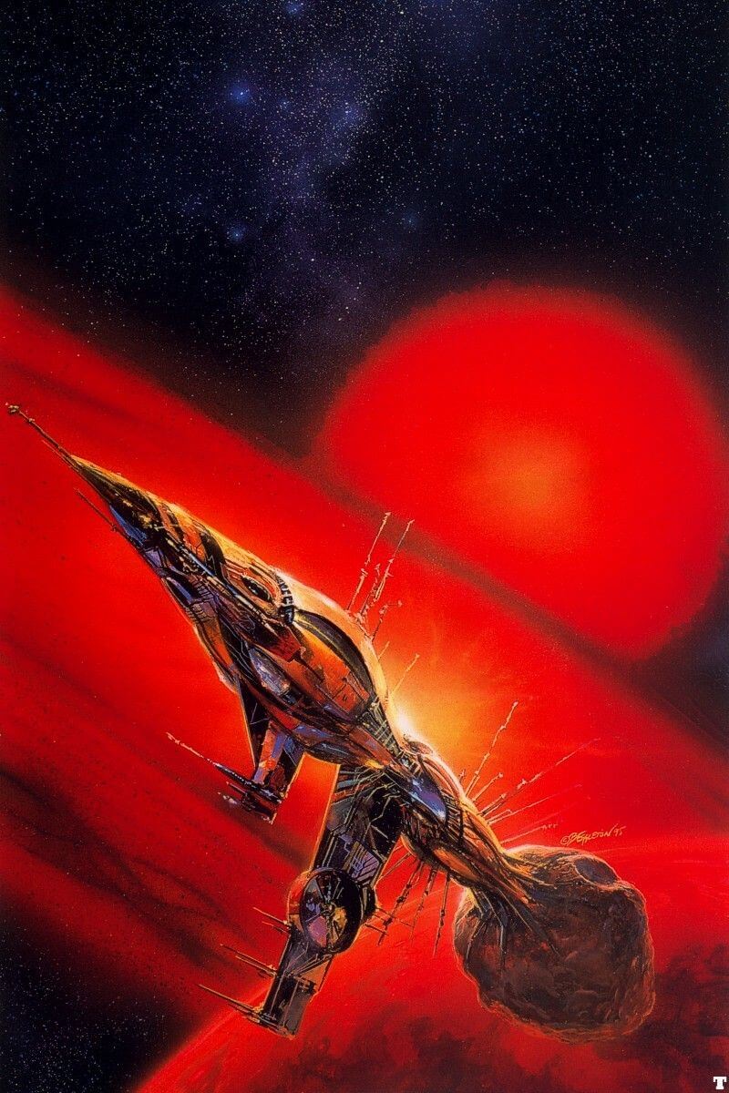 Bob Eggleton's visual Art Bob Eggleton, asteroid hauler.