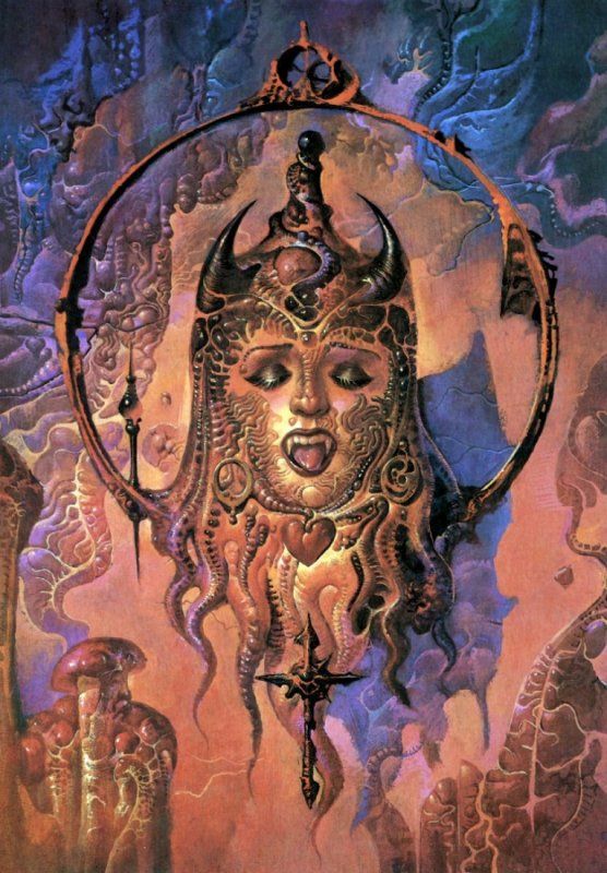 Bruce Pennington, Anguinous Trophy, private work 1981.