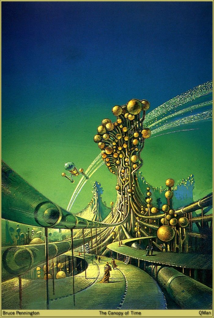 Bruce Pennington, The Canopy of Time by Brian Aldiss, 1971.