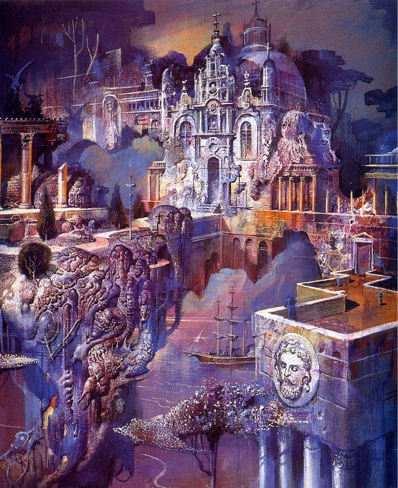 Bruce Pennington, The Enigmatic Harbor, private work 1985.