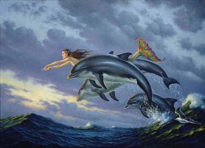 Don Maitz's visual Art CHASING THE WIND 25 ½