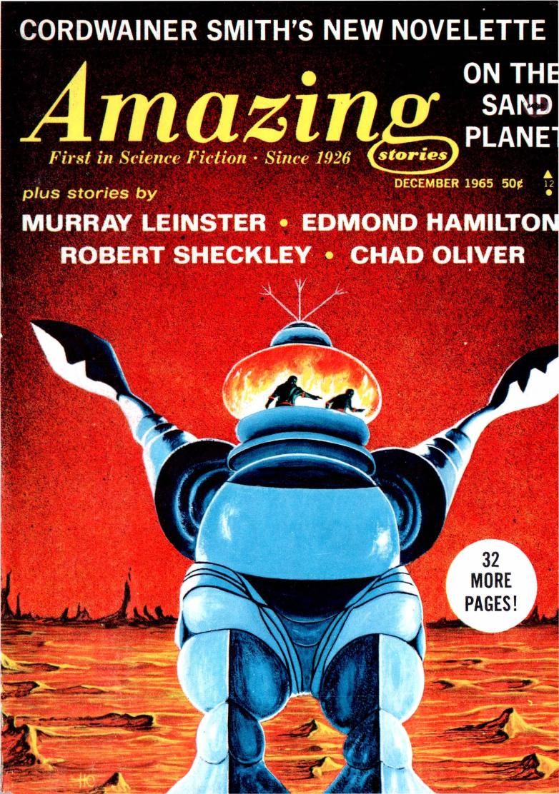 Ed Valigursky Amazing Stories Covers Art Castellon, Amazing Stories 65-12.