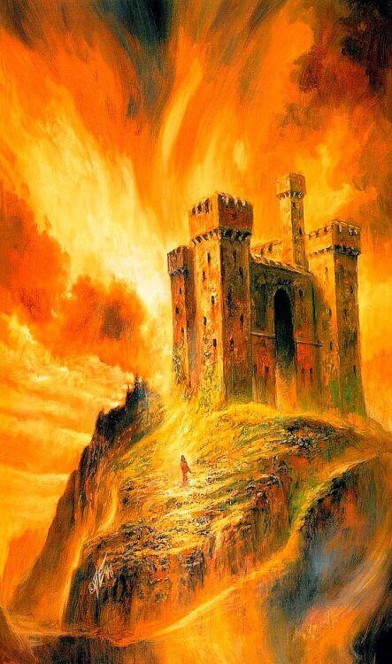 Bob Eggleton's visual Art Castle in the Sun // Bob Eggleton