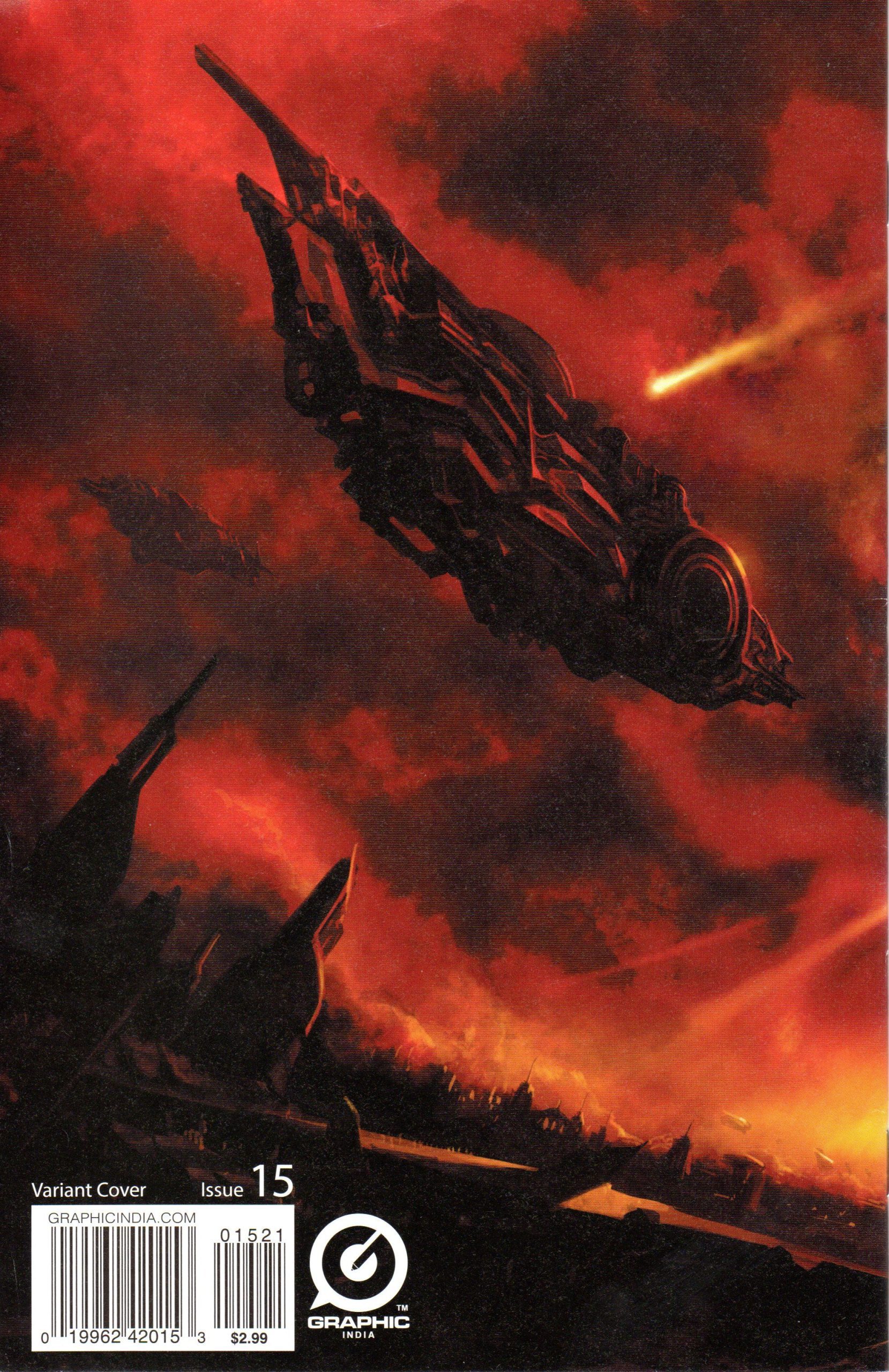 Click for image. Mukesh Singh, 18 Days Issue 15, back cover.