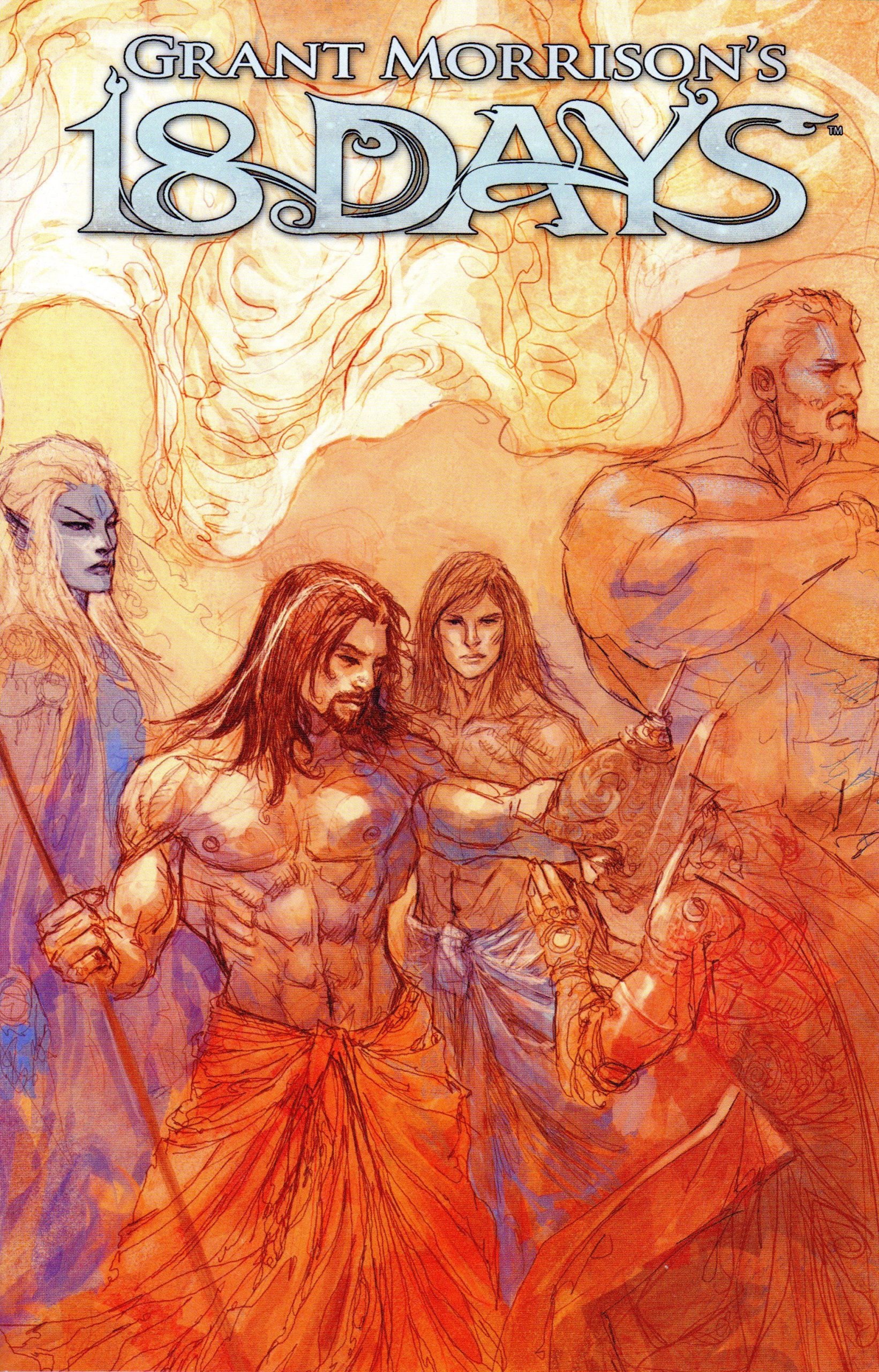 Click for image. Mukesh Singh, 18 Days Issue 9 cover.