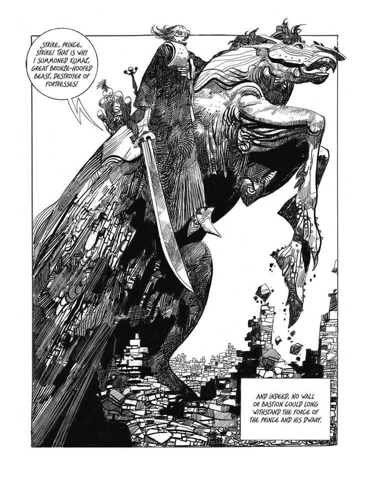 Sergio Toppi's visual Art Comic book artwork illustration by artist Sergio Toppi