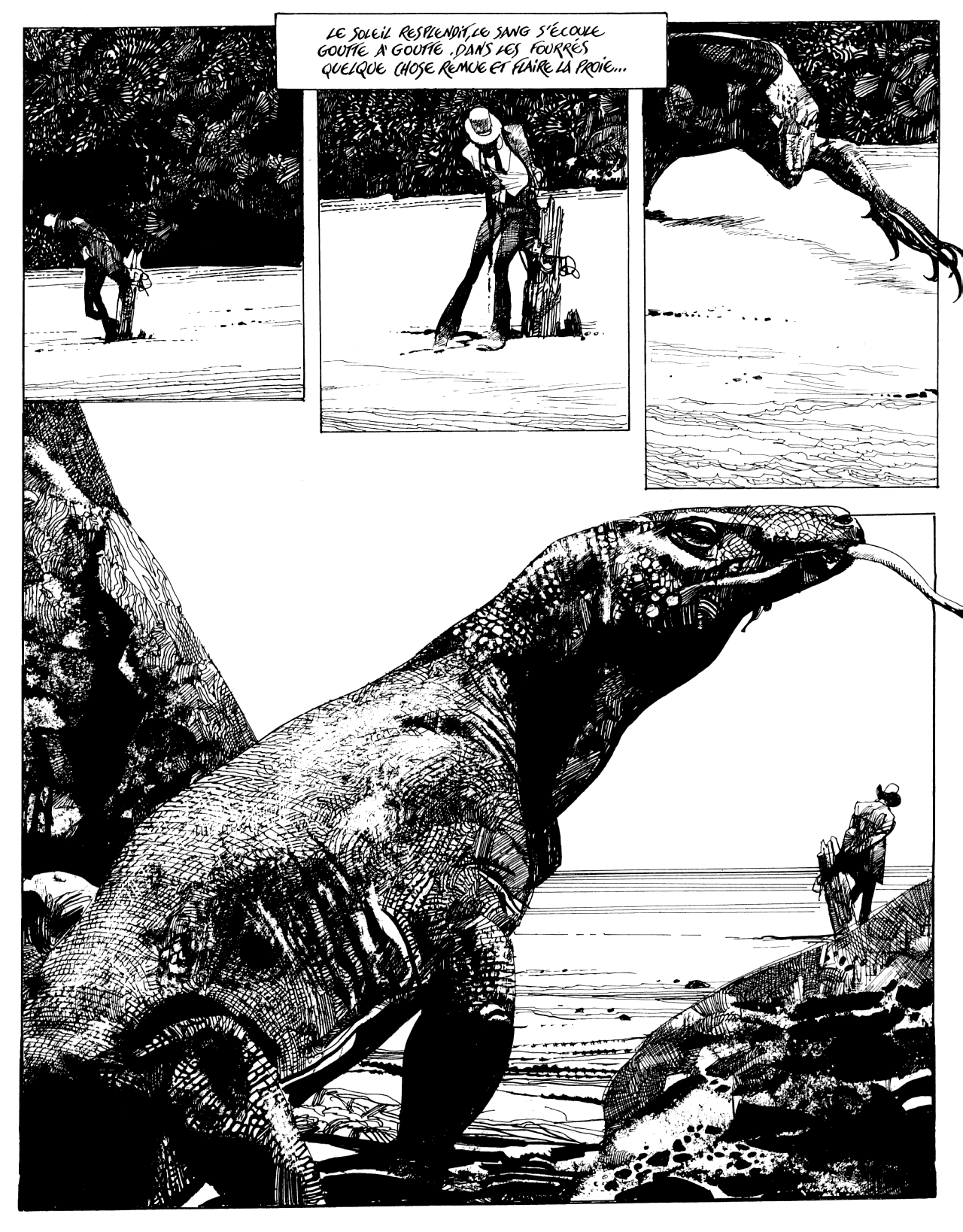 Sergio Toppi's visual Art Comic book artwork illustration by artist Sergio Toppi