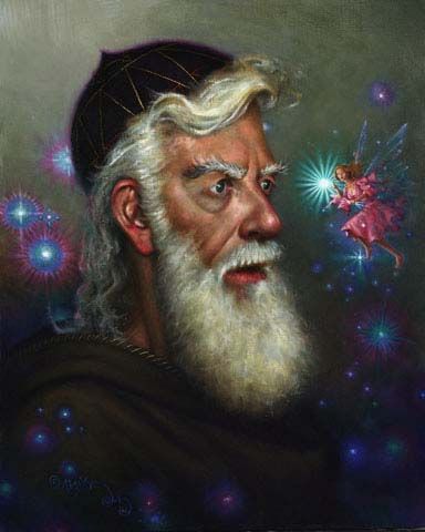 Don Maitz's visual Art Conjurers:  A-mused Wizard  ©2004 Don Maitz