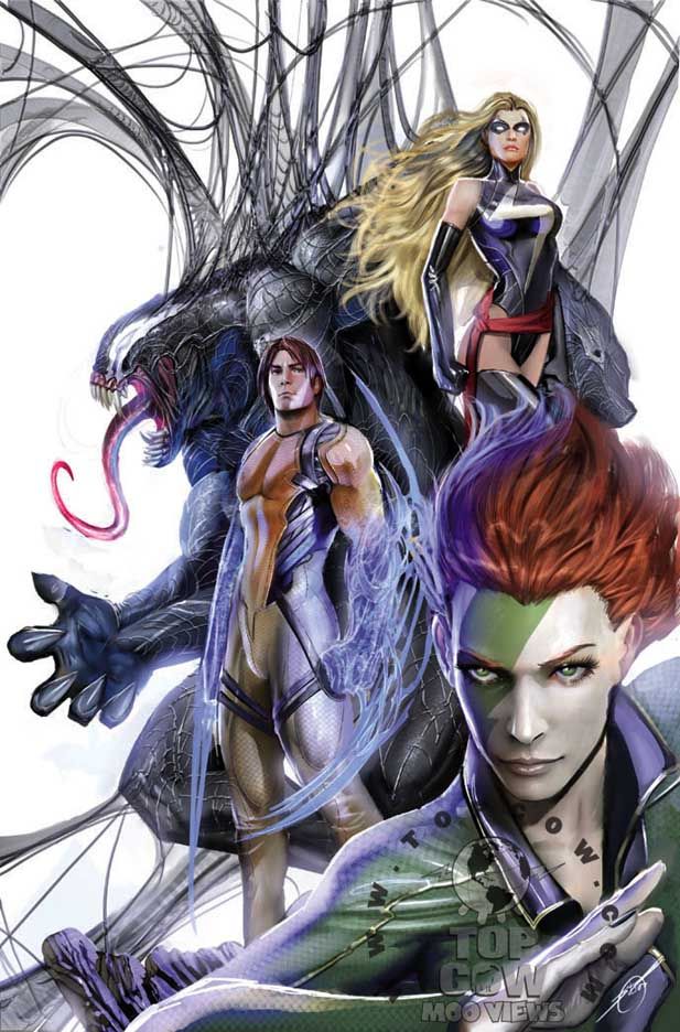 Stjepan Šejić's visual Art Cyberforce and Avengers •Stjepan Šejić