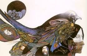 Leo and Diane Dillon's visual Art Deathbird Dillon