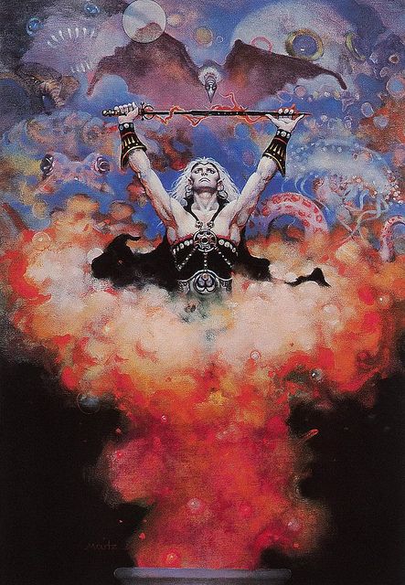 Don Maitz's visual Art Don Maitz - Warrior Wizard [Elric]. Servant of Madness