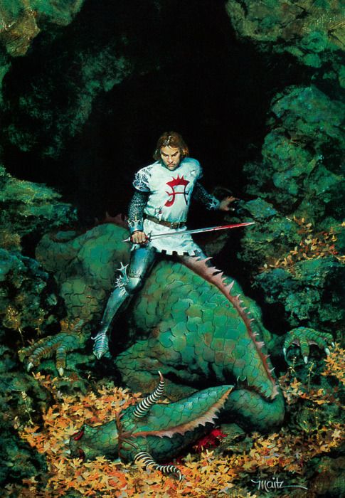 Don Maitz's visual Art Don Maitz - the knight has slain the dragon