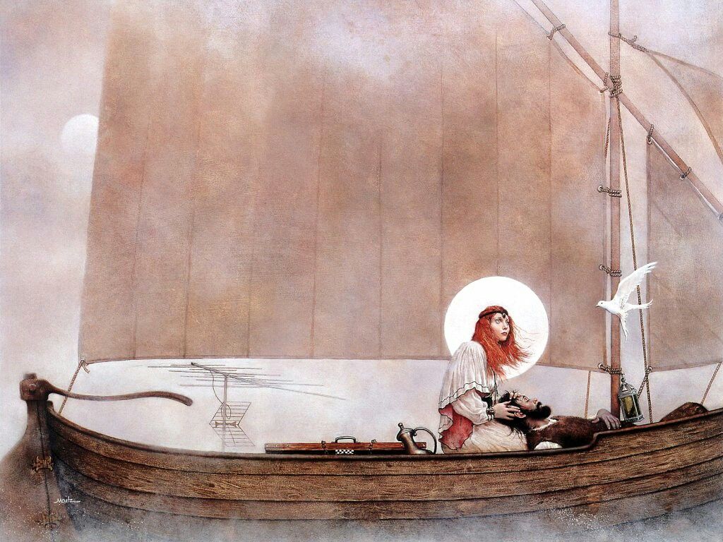 Don Maitz's visual Art Don Maitz, The Road to Corlay by Richard Cowper.