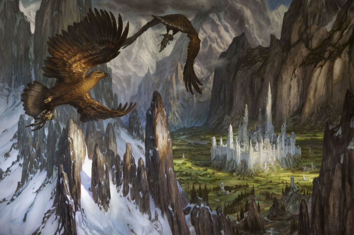 Donato Giancola's visual Art Donato Giancola - Huor and Hurin Approaching Gondolin