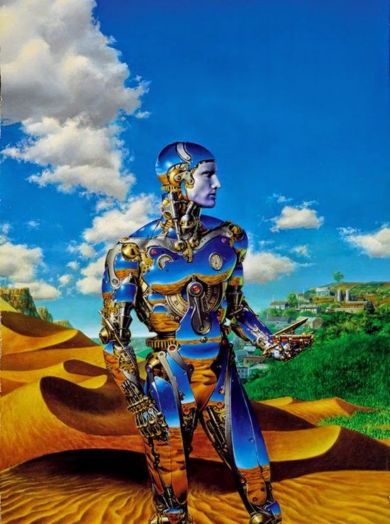 Donato Giancola's visual Art Donato Giancola, Construct, cover art for Asimov's SF 2004-08.