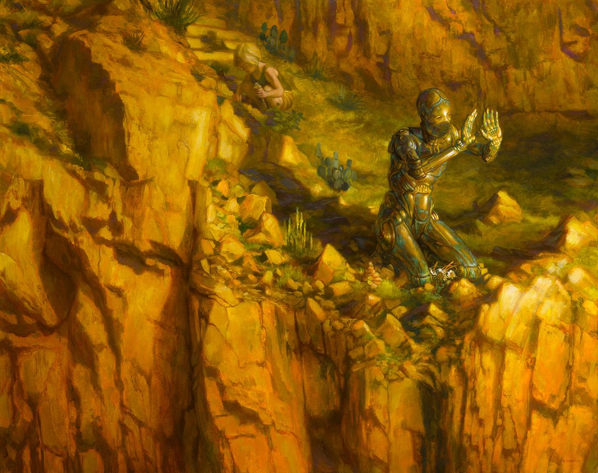 Donato Giancola's visual Art Donato Giancola, Radiation 2016, oil on panel.
