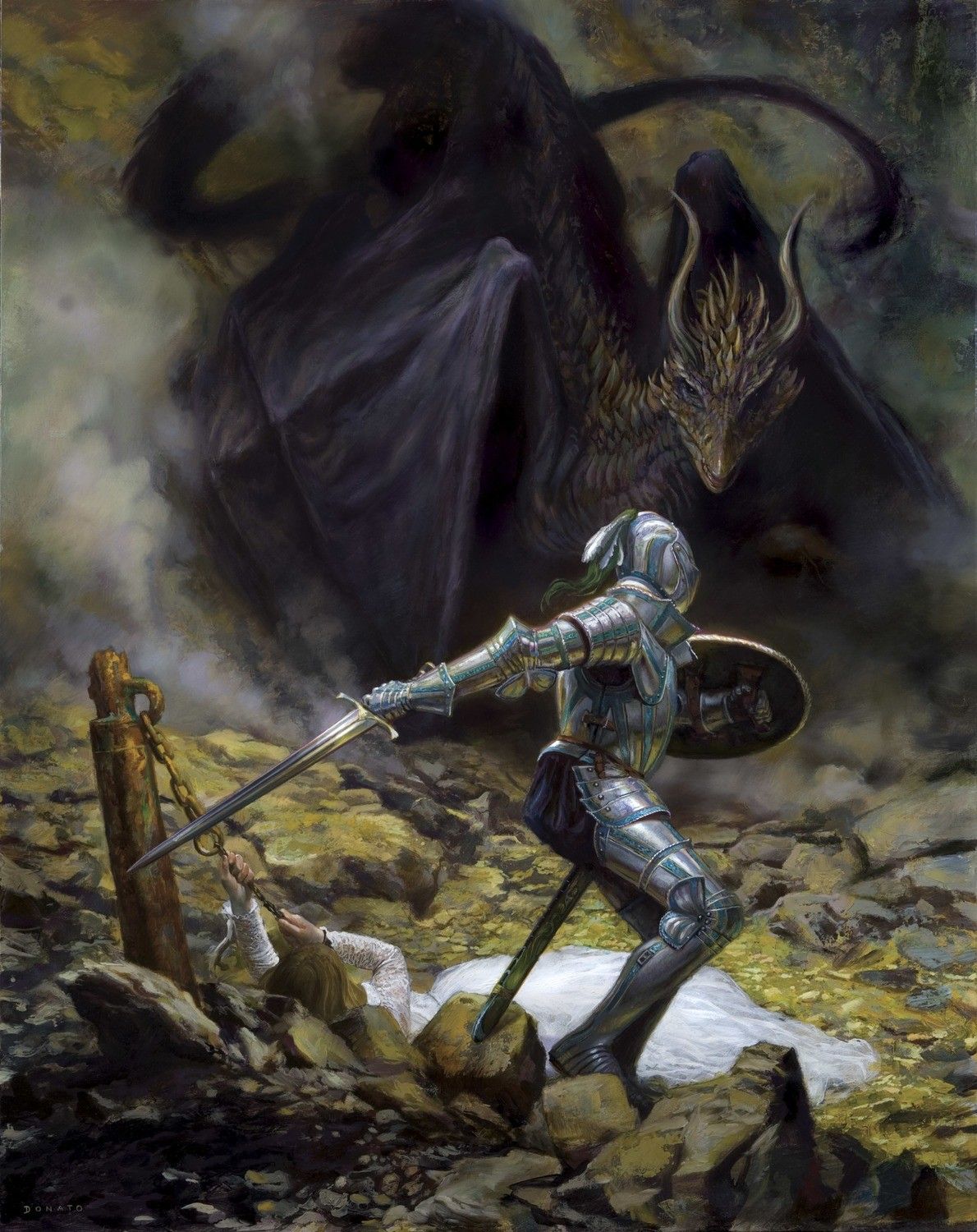 Donato Giancola's visual Art Donato Giancola, St. George and the Dragon.