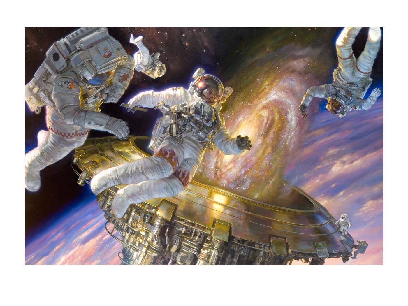 Donato Giancola's visual Art Donato Giancola, cover art for Analog 2018-03/04.