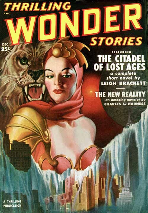 Thrilling Wonder Stories Covers Art Earle Bergey, TWS 50-12.