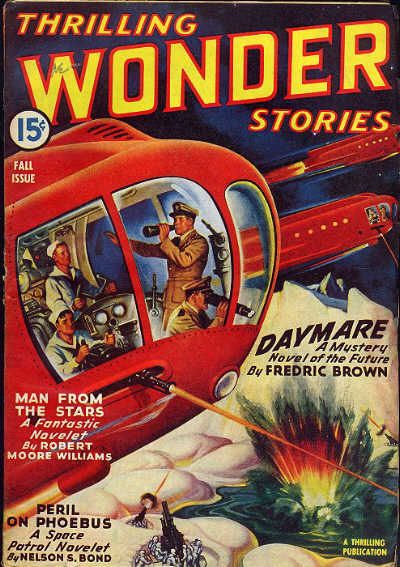 Thrilling Wonder Stories Covers Art Earle Bergey, Thrilling Wonder Stories 43-Fall.