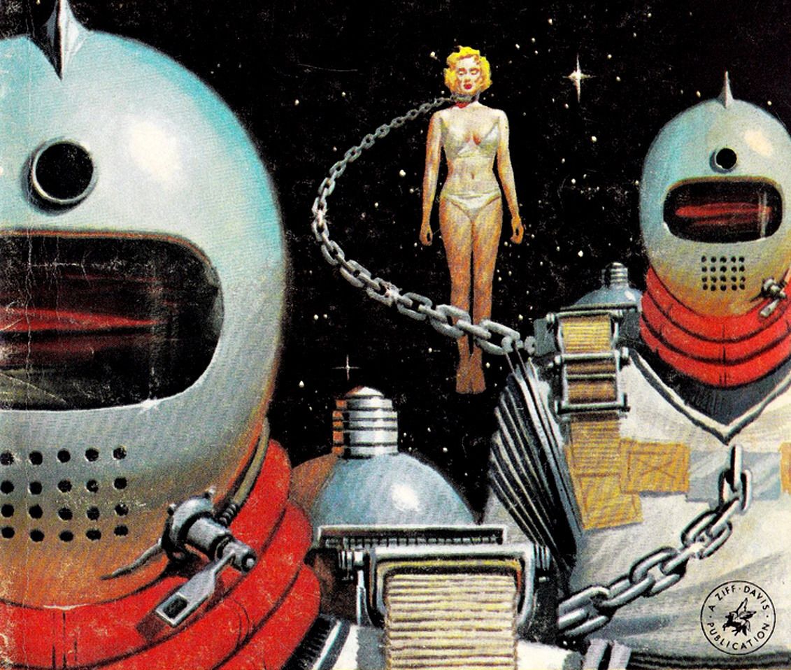 Ed Valigursky's visual Art Ed Valigursky, Amazing Stories 56-11.