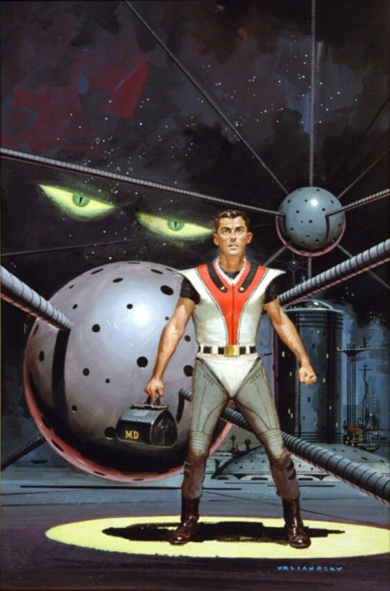 Ed Valigursky's visual Art Ed Valigursky, Dr. Futurity by Philip K. Dick, 1960.