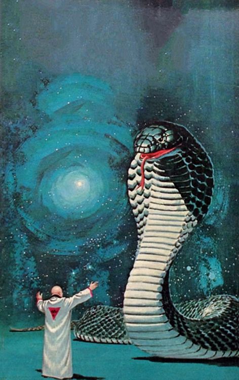 Ed Valigursky's visual Art Ed Valigursky, Endless Shadow by John Brunner 1964, Ace Double F-299.