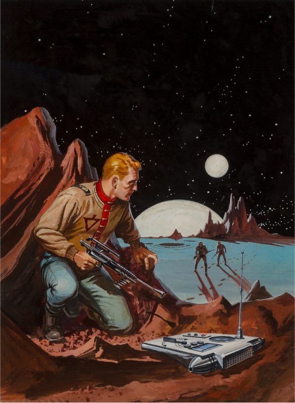 Ed Valigursky's visual Art Ed Valigursky, Planet of No Return by Poul Anderson, 1956.