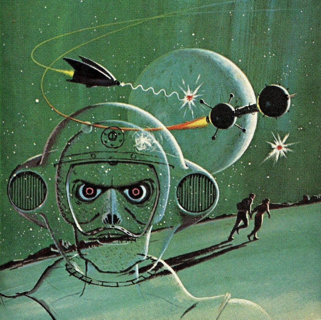 Ed Valigursky's visual Art Ed Valigursky, Spacehounds of the IPC, 1966.