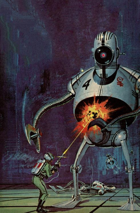 Ed Valigursky's visual Art Ed Valigursky, The Cosmic Computer by H. Beam Piper 1964, Ace Books F-274.