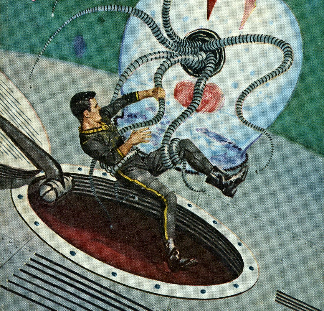 Ed Valigursky's visual Art Ed Valigursky, The Dark Destroyers by Manly Wade Wellman 1960.