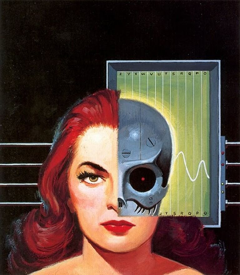 Ed Valigursky's visual Art Ed Valigursky , The Iron Virgin, 1956.