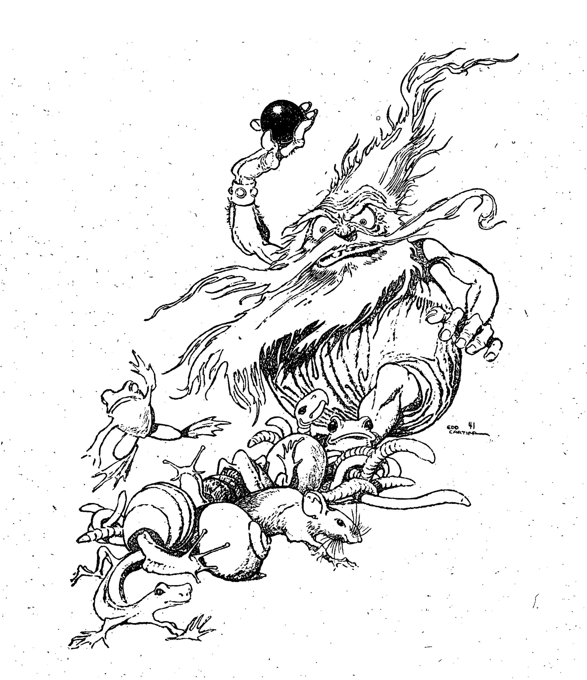 Edd Cartier's Covers Art Edd Cartier, A Gnome There Was by Henry Kuttner,  Unknown 41-10, p.114.