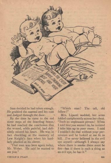 Edd Cartier's Covers Art Edd Cartier, Child's Play by William Tenn, Astounding SF 47-03, p.154.