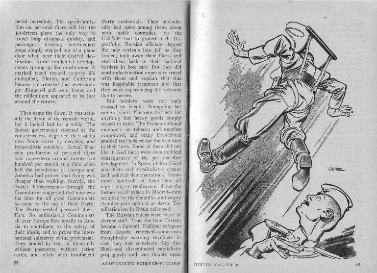 Edd Cartier's Covers Art Edd Cartier, Historical Note by Murray Leinster, Astounding SF 51-02, P.53.