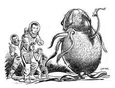 Edd Cartier's Covers Art Edd Cartier, Skin Deep by Ford McCormack, Astounding SF 50-07, p.87.