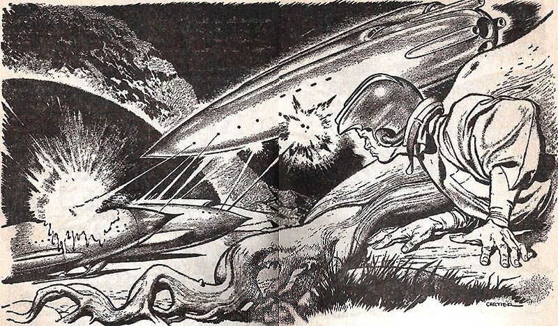 Edd Cartier's Covers Art Edd Cartier, Tradition by J.T. McIntosh, Other Worlds 52-03, pp.82-83.